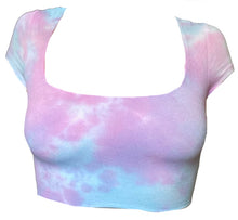 Load image into Gallery viewer, Moo's Cotton Candy Crop Top
